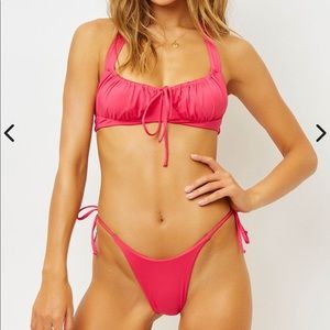 Mackenzie High Cut Cheeky Bikini Bottom